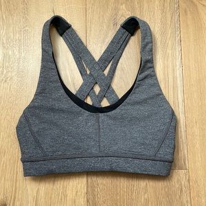 Lulu lemon sports bra grey 💓